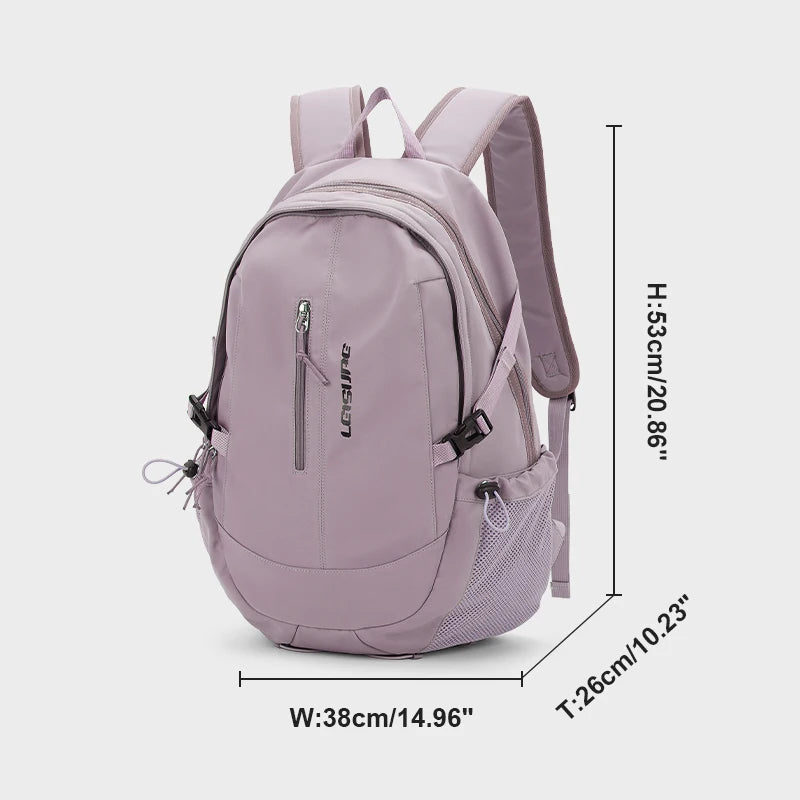 Schoolbag girls high school students, new college students computer bag, junior high school students backpack, simple travel bag