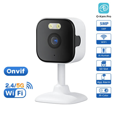 5MP Mini Cube WiFi Indoor Security Camera