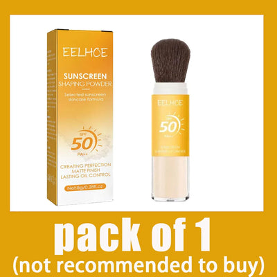 Spf50 Sunscreen Loose Powder Sunblock Skin Protective Waterproof Invisible Pore Solar Blocker Brighten Oil Control Makeup Powder