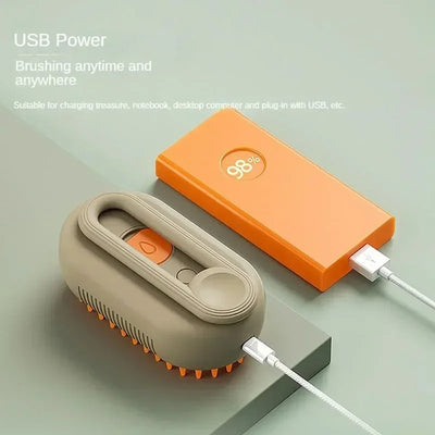 3-in-1 Steamy Dog Electric Spray Massage  Brush