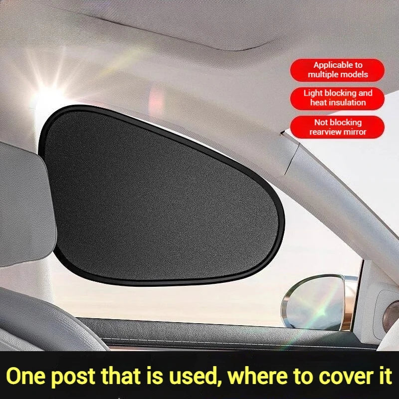 Car Side Window Sunshade 4-Layer Sun Block Film Cloth Sun Visor Summer UV Protection Window Curtain Car Sun Shade Cover