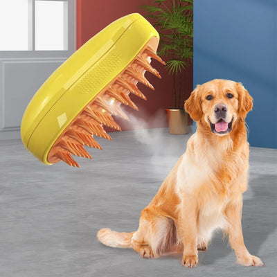 Dog Electric Water Spray Grooming Brush