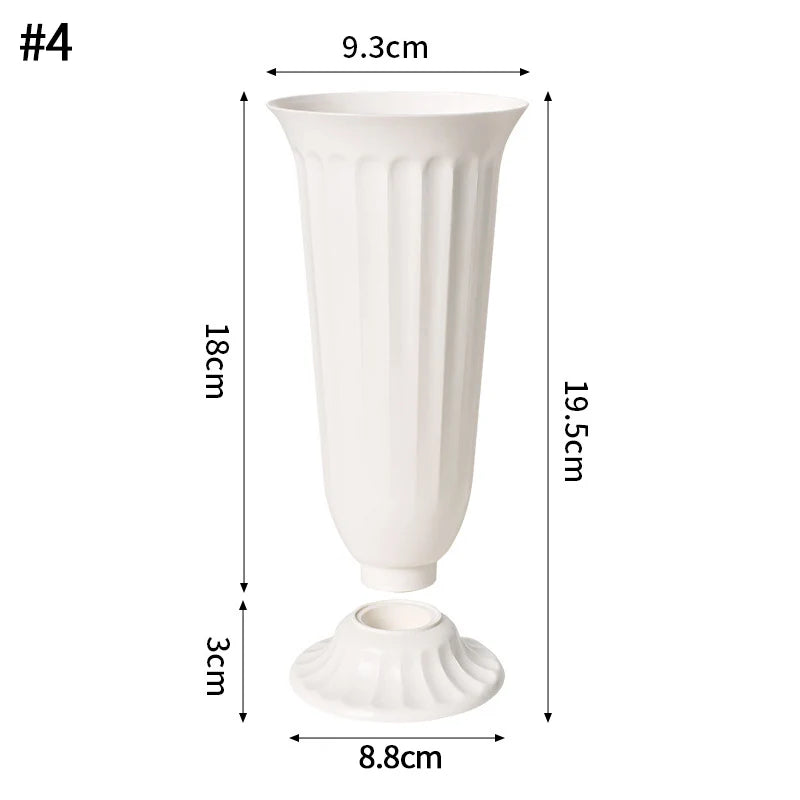 Nordic White Flower Vase