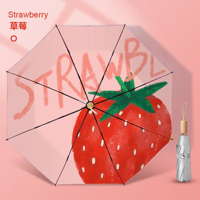 Sun Umbrella UV Protection Sunblock Double Sunshade Umbrella Both Rain and Shine Vinyl Umbrella