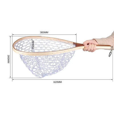 Landing Fish Net Wooden Handle