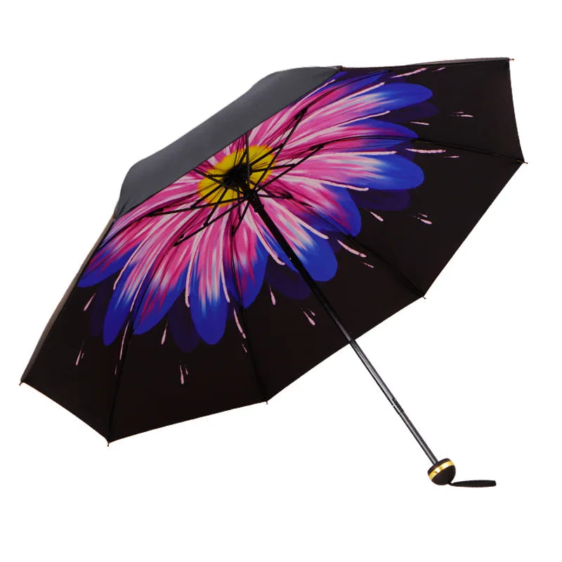 Sun Umbrella UV Protection Sunblock Double Sunshade Umbrella Both Rain and Shine Vinyl Umbrella