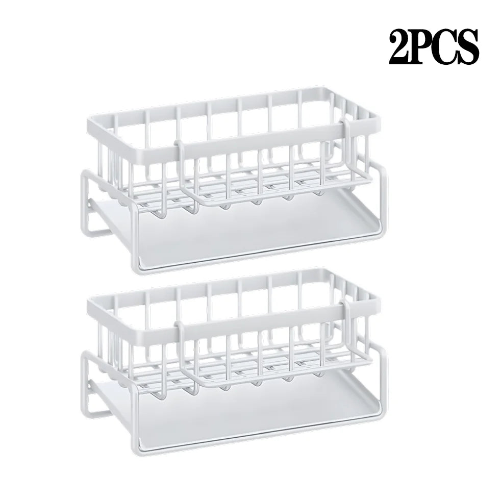 No-Punch Kitchen Shelf Storage Drainage Rack
