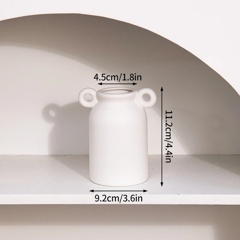 Nordic White Flower Vase