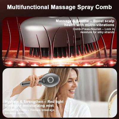 Hair Care Spray & Red Light Massage Comb