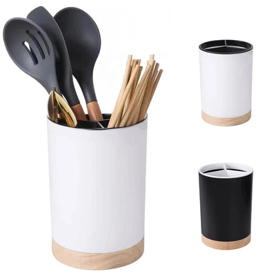 Plastic Utensil Holder – Detachable Cutlery Drainer for Spoons,