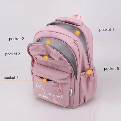 Backpack School Bag Girl Back Pack For Children Kid Child Teenager Female Class Schoolbag Primary Women Bagpack Teen Bookbag Kit