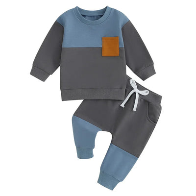 Baby Contrast Color Pant Sets