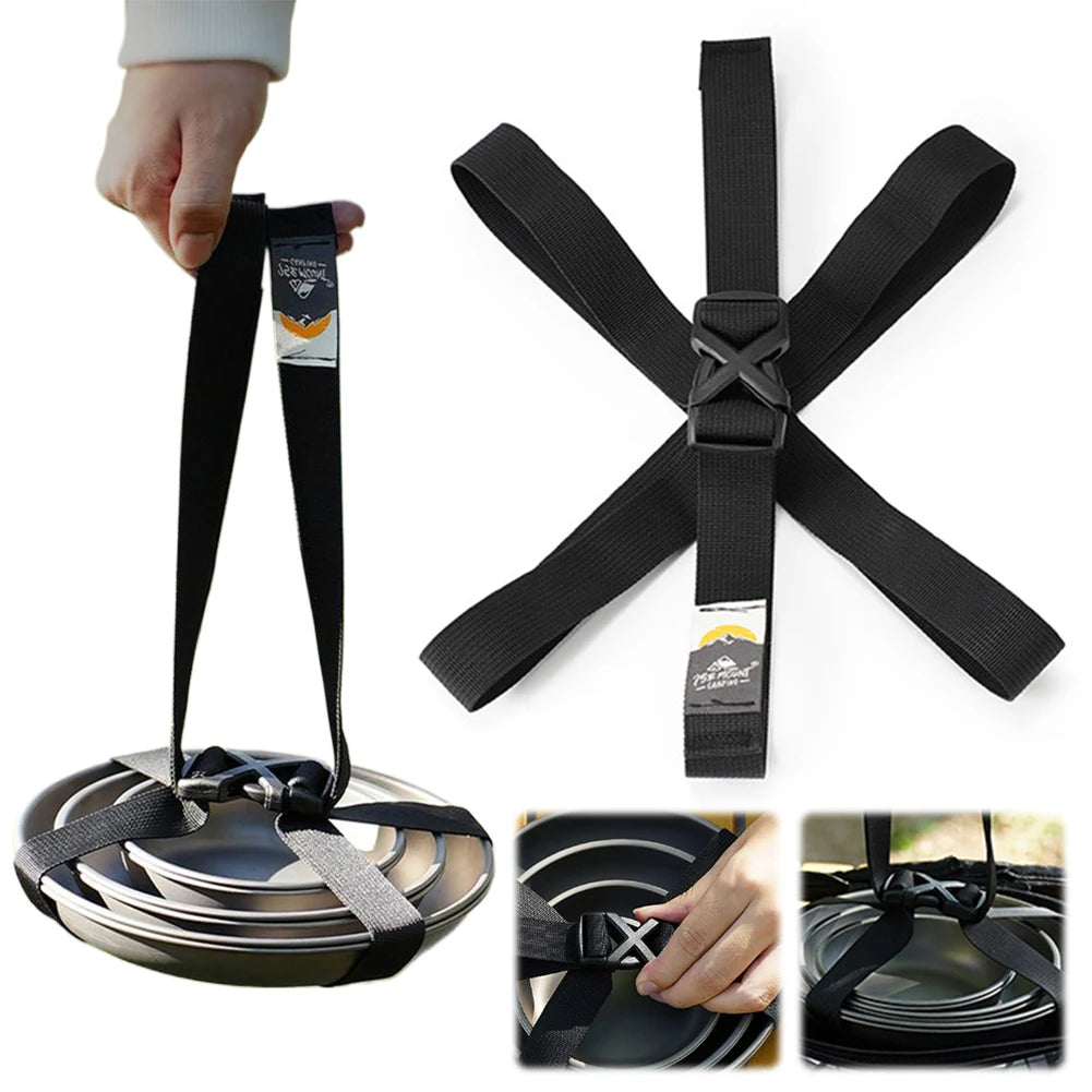Adjustable Camping Tableware Strap