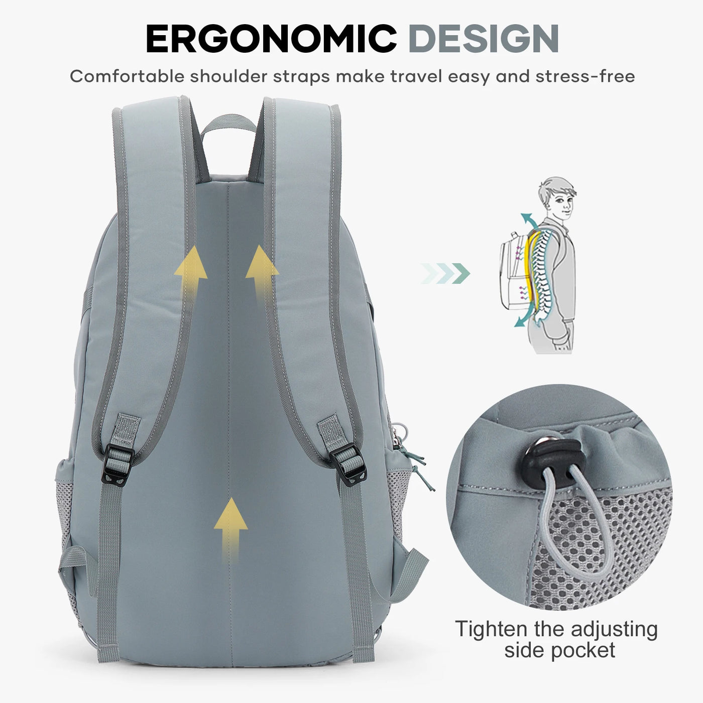 Schoolbag girls high school students, new college students computer bag, junior high school students backpack, simple travel bag