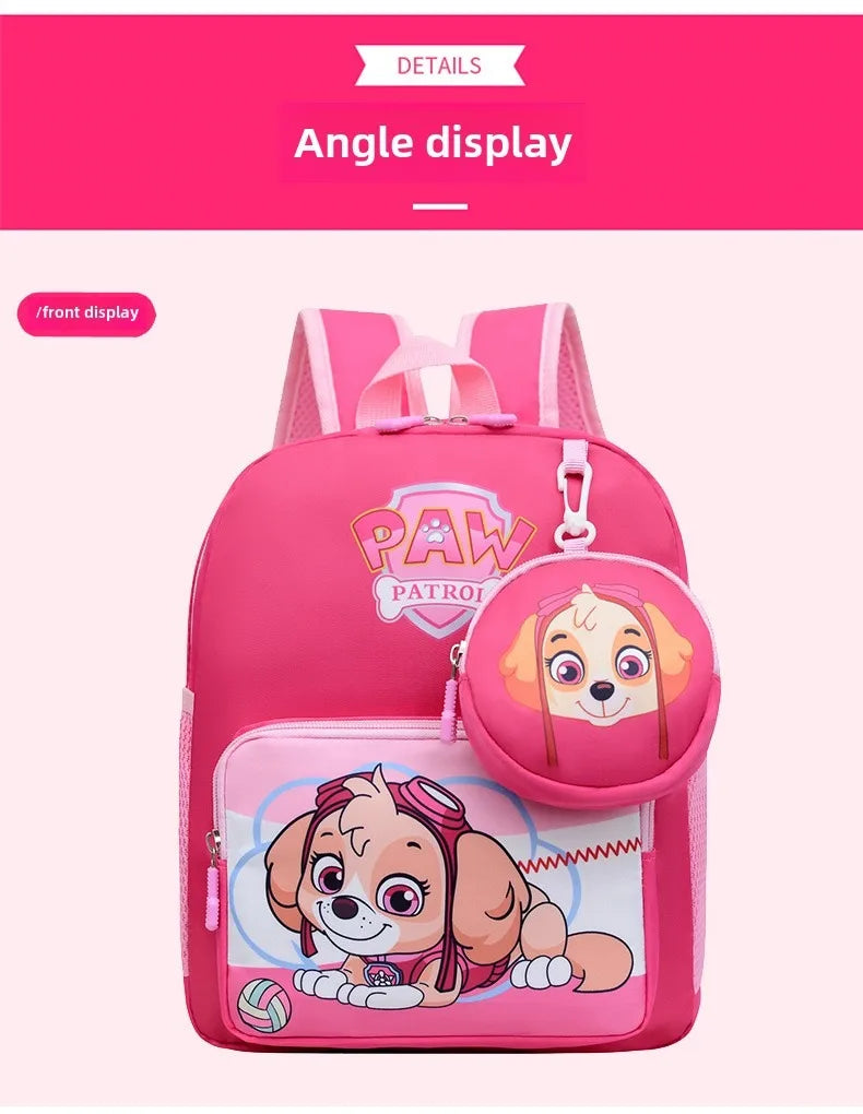 PAW Patrol Backpack School Bag Large Capacity Waterproof School Bag Cartoon Cute School Bag Kids Gifts