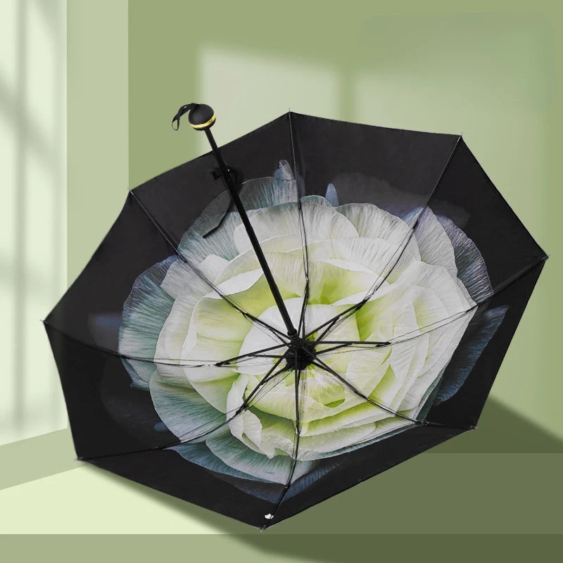 Sun Umbrella UV Protection Sunblock Double Sunshade Umbrella Both Rain and Shine Vinyl Umbrella