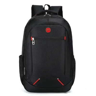 Large-capacity Student School Bag Casual Solid Color Backpack Material Oxford Men New Backpack Multi-functional  Simple Bag