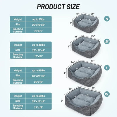 Orthopedic Rectangle Dog  Bed
