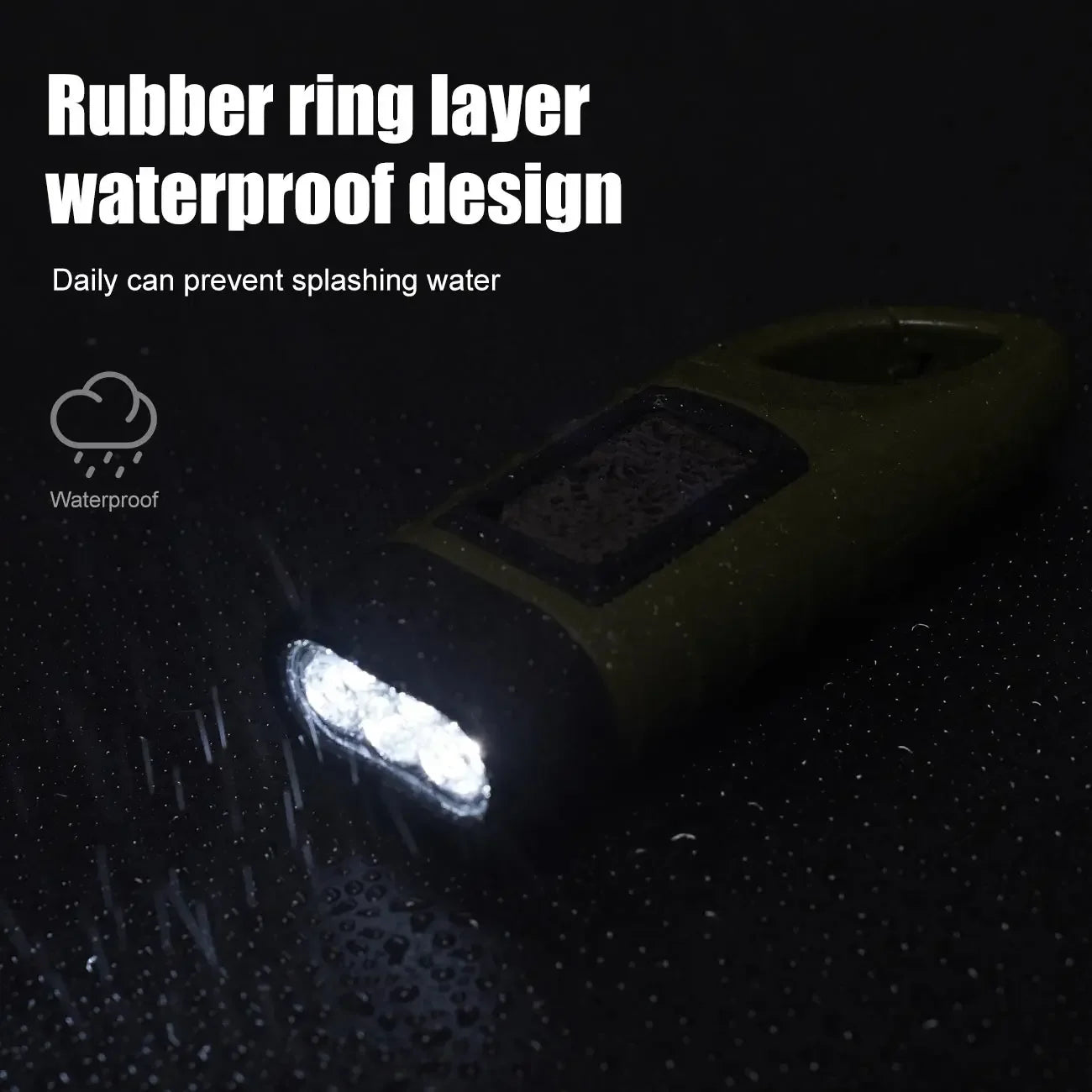 Skywolfeye Mini Solar Hand Crank Flashlight