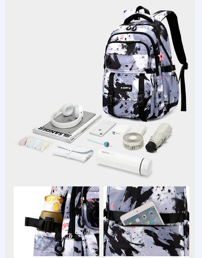 Middle School Student Backpack Children Set School Bags for Girls Kids Schoolbags Waterproof Book Bag With Lunch Bag Pencil case