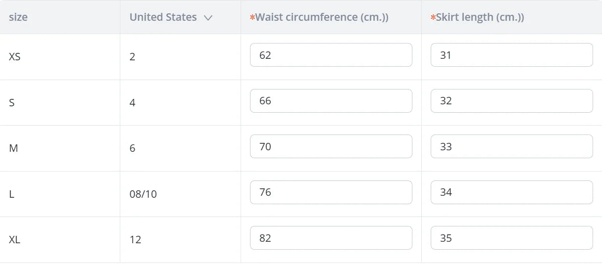 Minimalist tie dye trendy casual workwear skirt