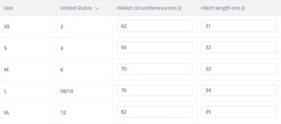 Minimalist tie dye trendy casual workwear skirt