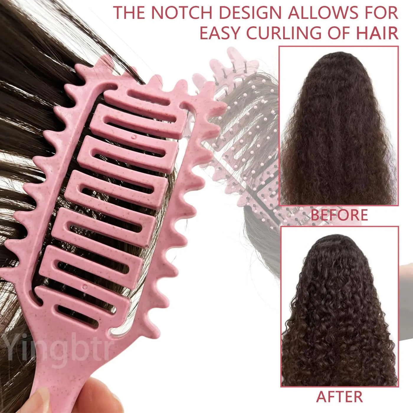 Curly Hair & Beard Detangling Brush