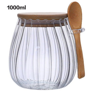 Airtight Glass Food Storage Jar with Lid