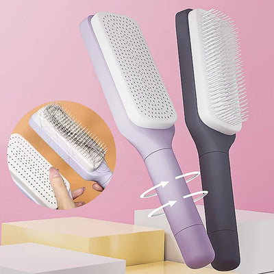 Self-Cleaning Scalp Massage Hairbrush