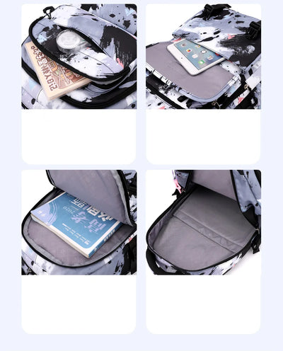 Middle School Student Backpack Children Set School Bags for Girls Kids Schoolbags Waterproof Book Bag With Lunch Bag Pencil case