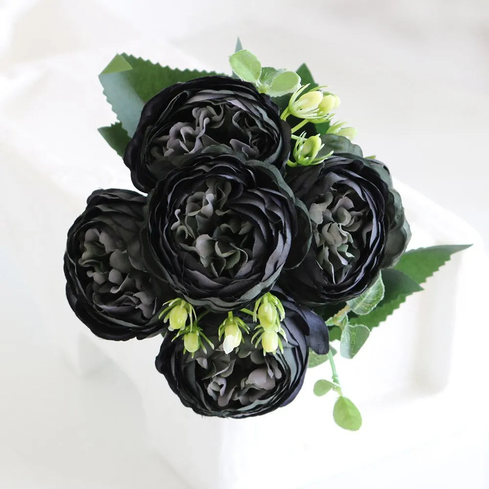30CM Fake Roses Silk Peony Flower