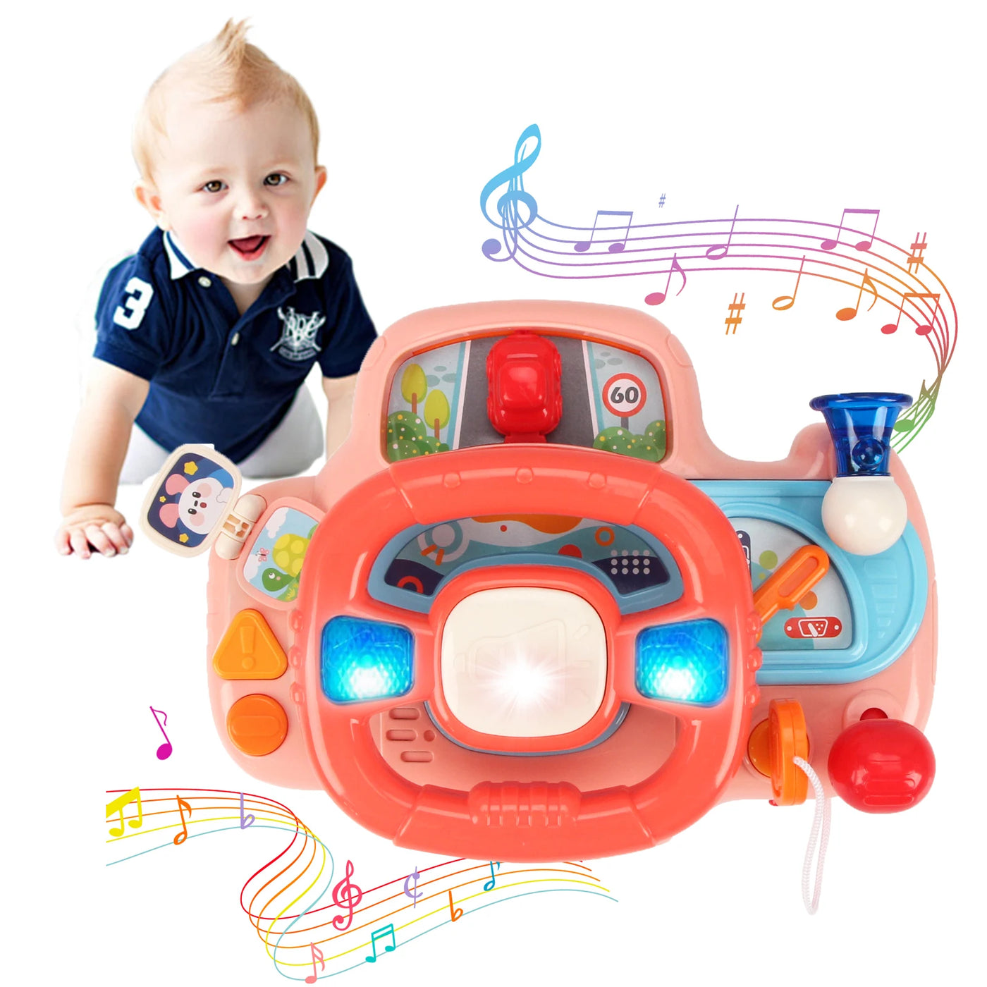 Electric Baby Steering Wheel Toy
