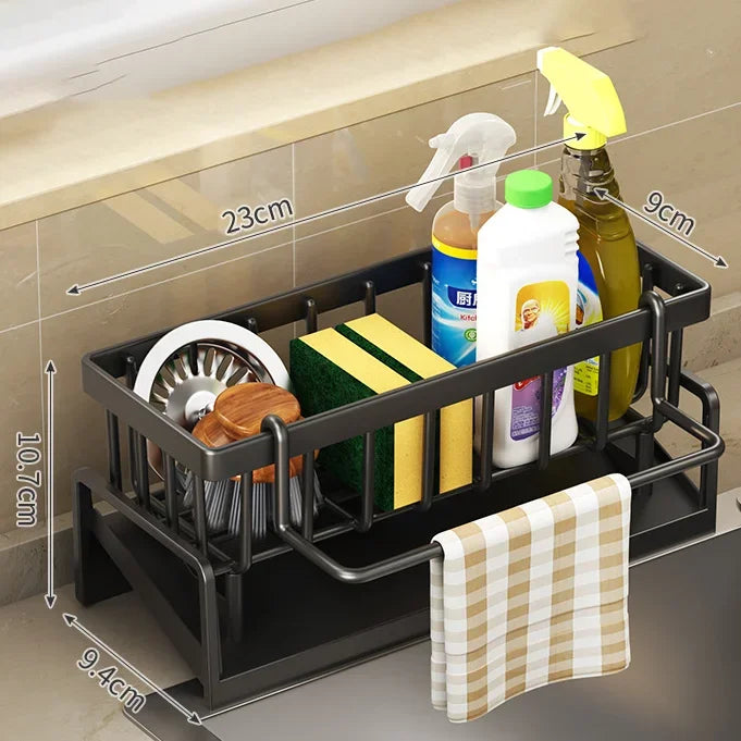 No-Punch Kitchen Shelf Storage Drainage Rack