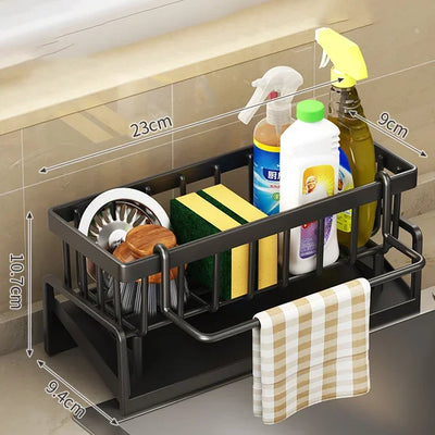 No-Punch Kitchen Shelf Storage Drainage Rack