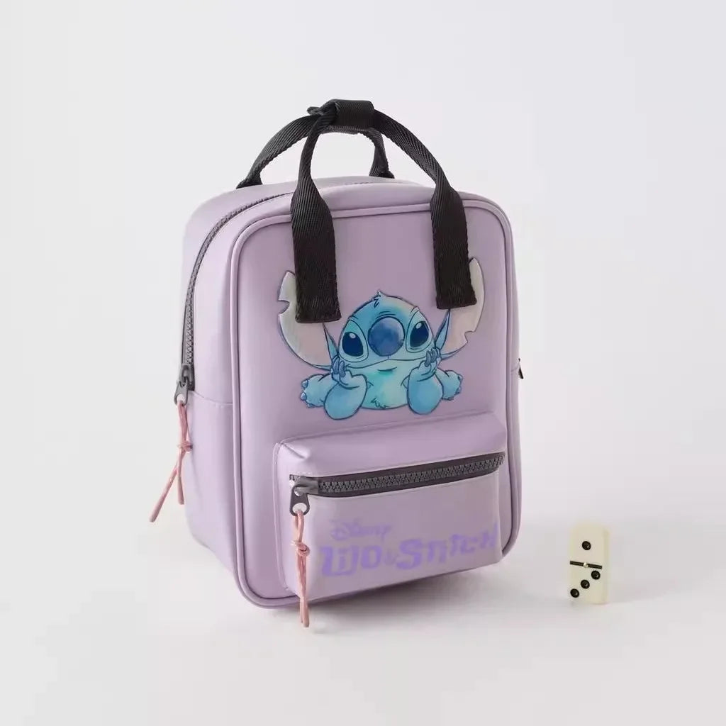 Disney 2024 Cartoon Stitch Backpack Fashion New Children's School Bag Girl Boy Kindergarten School Bag