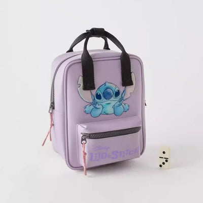 Disney 2024 Cartoon Stitch Backpack Fashion New Children's School Bag Girl Boy Kindergarten School Bag