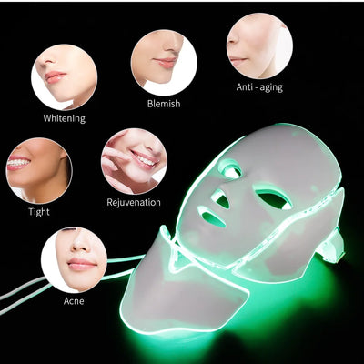 Air Bag 7-Color LED Facial Neck Mask
