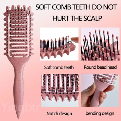 Curly Hair & Beard Detangling Brush