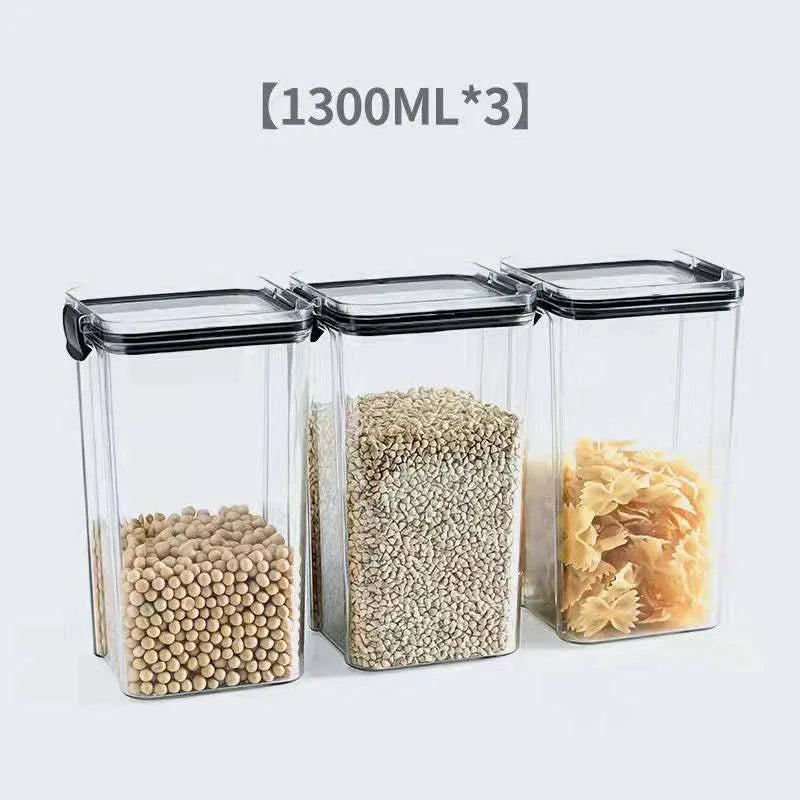 Stackable Food Storage Containers Jars Set