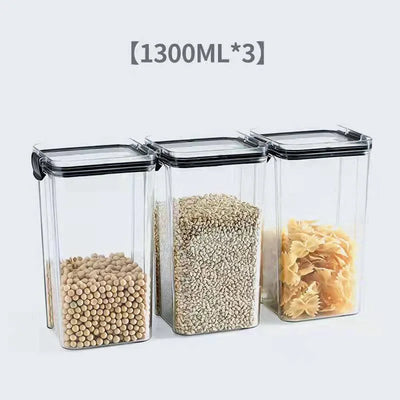 Stackable Food Storage Containers Jars Set