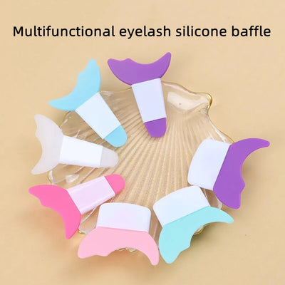 Multifunctional Crescent-Shaped Silicone Eye Makeup Baffle