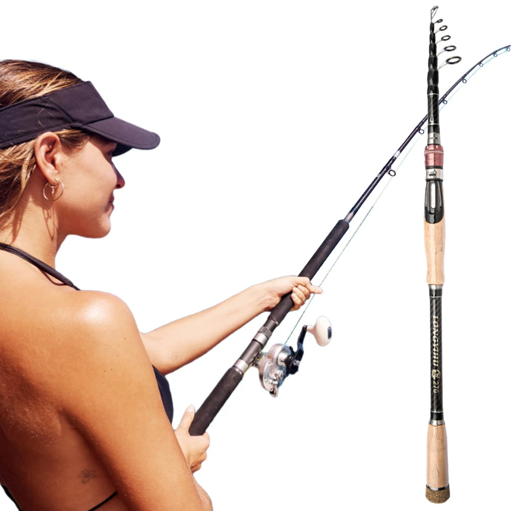 Carbon Telescopic Fishing Rod