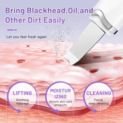 Electric Ultrasonic Skin Scrubber Facial Lifting Spatula
