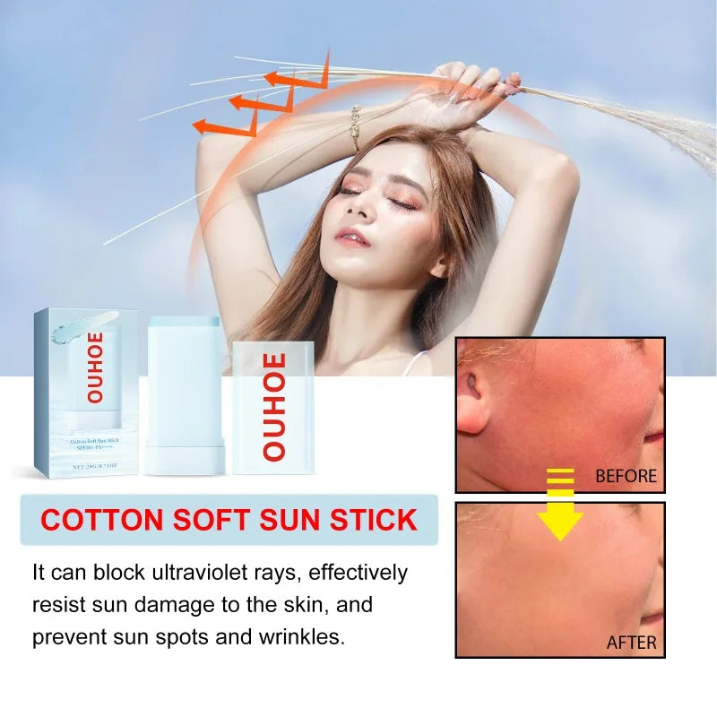 Sunscreen Stick Matte Sun Stick Refreshing SPF50+ PA+++ UV Protective Cream Anti Oxidant Oil-control SunCream Cosmetics New