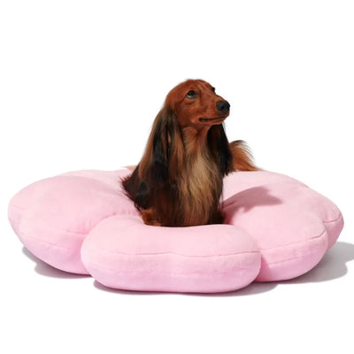 Cherry Blossom Deluxe Plush Pet Bed – 30 Inch