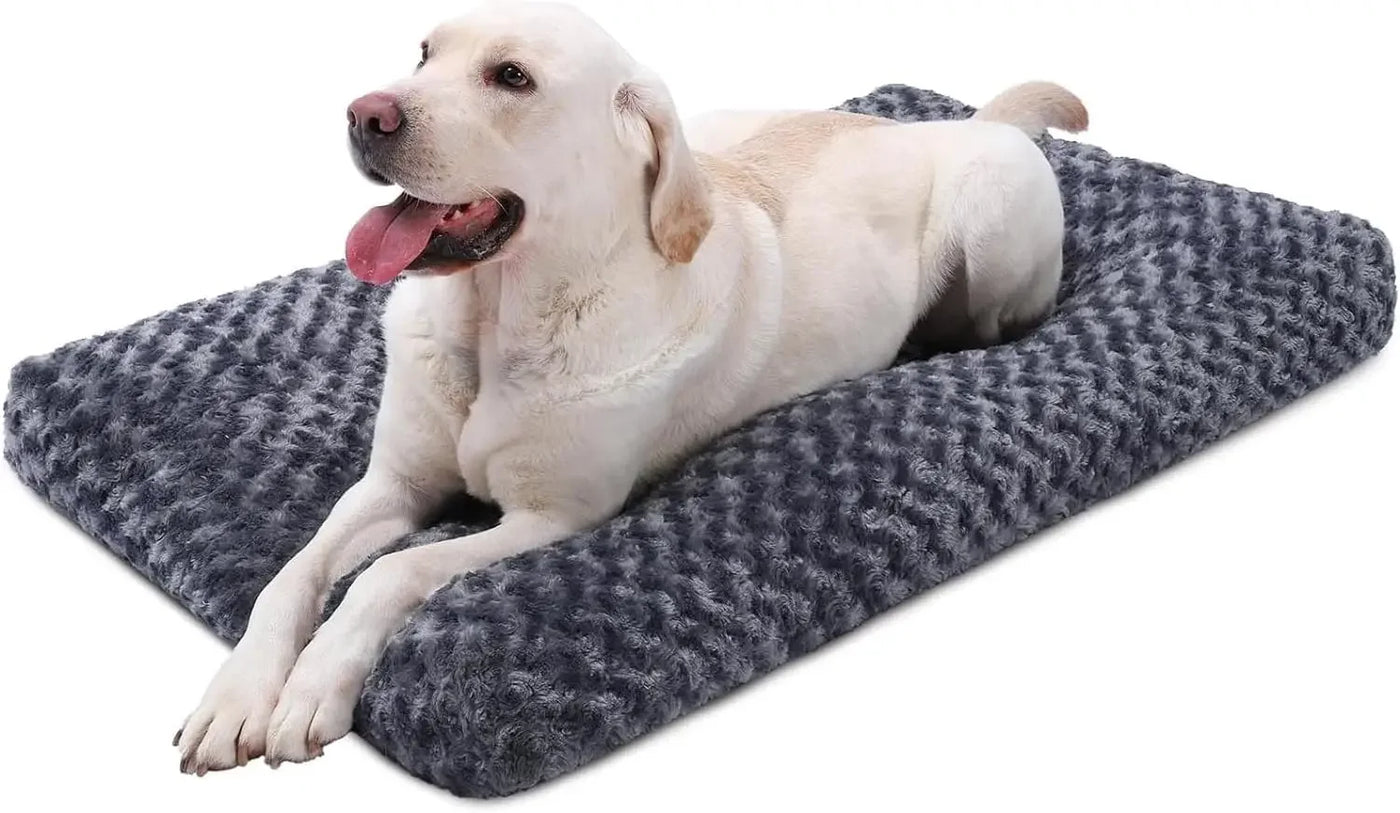 Deluxe Washable Plush Dog Bed