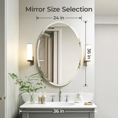 Bathroom Frameless Wall Mirror