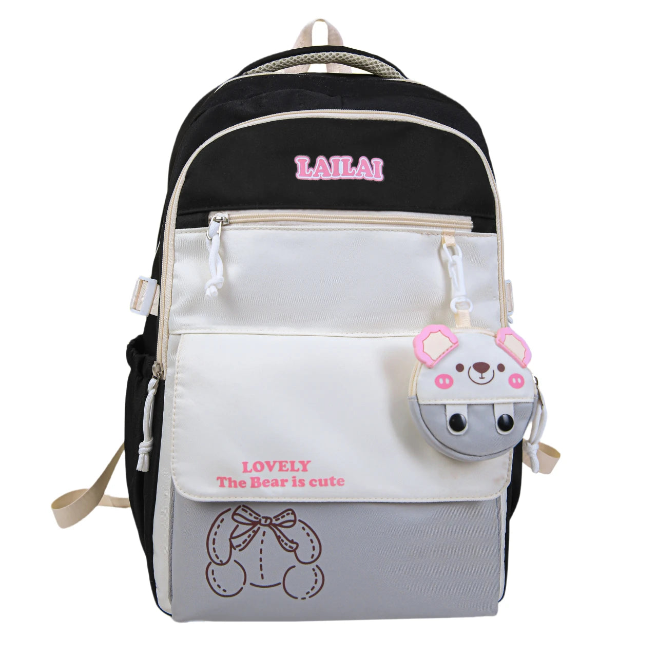 Schoolbag, a lightweight and large - capacity backpack designed for junior high school girls, aiming to relieve pressure and pro