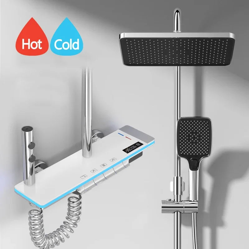 Bathroom Luxury Thermostat Mixer Shower Set