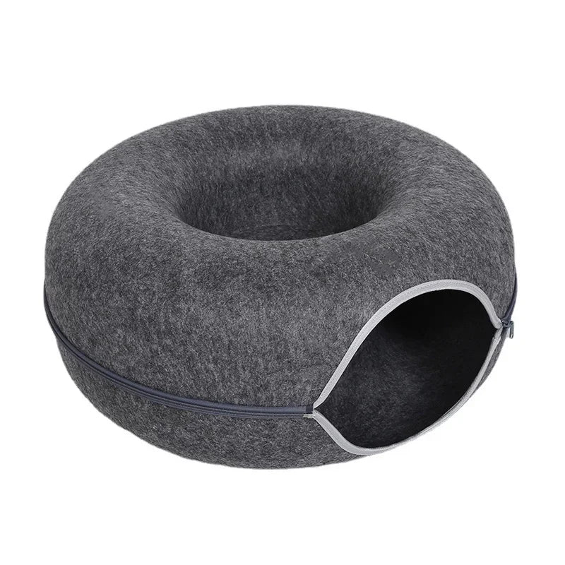 2 Cat Donut Bed & Tunnel